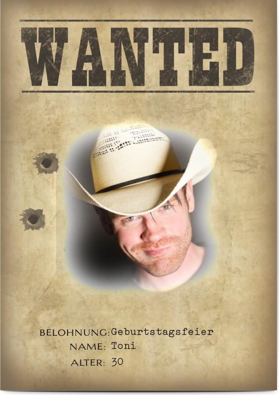 Geburtstagseinladung lustig Wanted